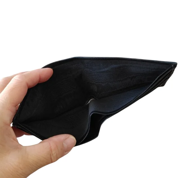 CHANEL Timeless Diamond Stitch Black Leather Bifold Wallet - Picture 5 of 16